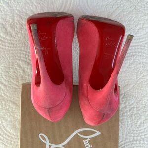 Christian Louboutin Pink Heels Elegant Statement
